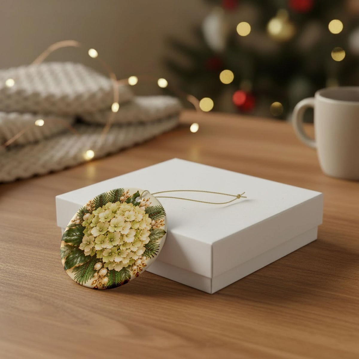 Sweet Tea, Soil & Sanity Floral Ceramic Ornament