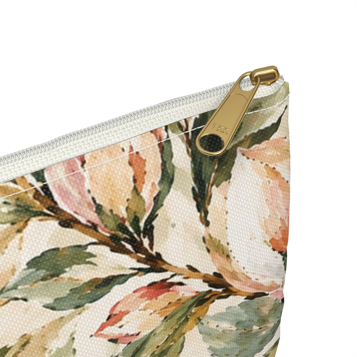 Floral Accessory Pouch – Vintage Watercolor Flower Makeup Bag
